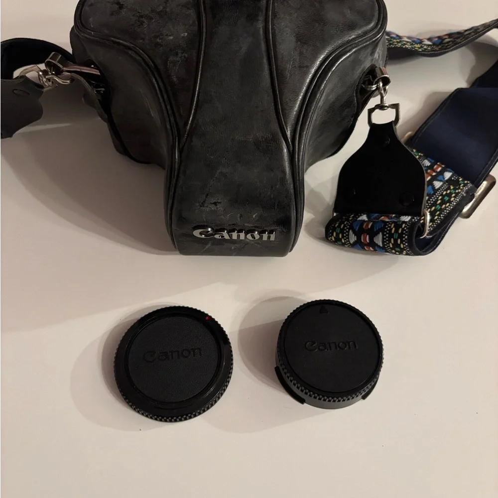Canon A-1 Black SLR Camera with 50mm Lens